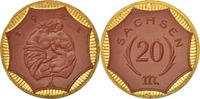 Allemagne 20 Mark Monnaie, Porcelain -