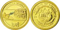 Libéria 12 Dollars Liberia, Chapelle Sixtine, Or -