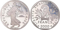 France 2 Francs Monnaie, Semeuse, Paris, Proof, Nickel -