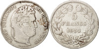 France 5 Francs Monnaie, Louis-Philippe, Lyon, Argent, KM:749.4 -
