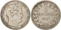France 5 Francs Monnaie, Louis-Philippe, Lille, Argent, KM:749.13 -