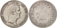 France 5 Francs Monnaie, Louis-Philippe, Lille, Argent, KM:737.4 -