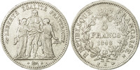France 5 Francs Monnaie, Hercule, Bordeaux, Argent, KM:756.4 -