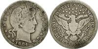 États-Unis Quarter Monnaie, Barber Quarter, U.S. Mint, New Orleans -