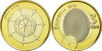 Slovénie 3 Euro Monnaie, Bi-Metallic, KM:109 -