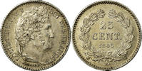 France 25 Centimes Monnaie, Louis-Philippe, Lille, Argent -