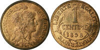 France Centime Monnaie, Dupuis, Paris, Bronze, Gadoury:90, KM:840 -