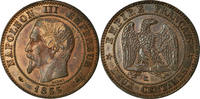 France 2 Centimes Monnaie, Napoleon III, Bordeaux, Gad 103 -