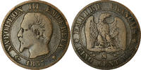 France 5 Centimes Monnaie, Napoleon III, Marseille, Gadoury 152 -