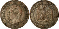 France 2 Centimes Monnaie, Napoleon III, Bordeaux, Gadoury 103 -