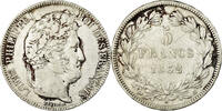 France 5 Francs Monnaie, Louis-Philippe, Strasbourg, Argent,Gad 678 -