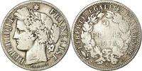 France 2 Francs Monnaie, Cérès, Paris, Argent, Gadoury:530a -