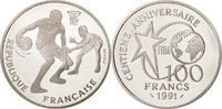 France 100 Francs Monnaie, Argent, KM:991 -