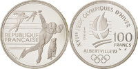 France 100 Francs Monnaie, Argent, KM:980 -