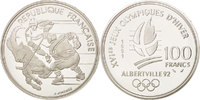 France 100 Francs Monnaie, Argent, KM:993 -