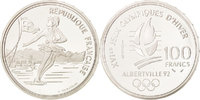 France 100 Francs Monnaie, Paris, Argent, KM:972 -