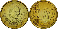 Cité du Vatican 10 Euro Cent Laiton, KM:385 -