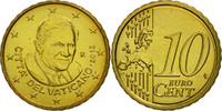 Cité du Vatican 10 Euro Cent Laiton, KM:385 -