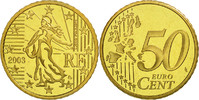 France 50 Euro Cent Monnaie, Laiton, KM:1287 -