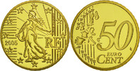 France 50 Euro Cent Monnaie, Laiton, KM:1287 -