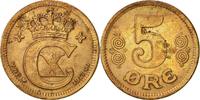 Danemark 5 Öre Monnaie, Christian X, Copenhagen, Bronze, KM:814.1 -