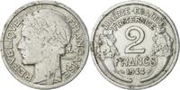 France 2 Francs Monnaie, Morlon, Paris, Aluminium, KM:886a.1 -