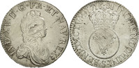 France Ecu Monnaie, Louis XV, Écu Vertugadin, Reims, Argent -