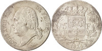 France 5 Francs Monnaie, Louis XVIII, Louis XVIII, Lille, Argent -