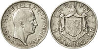 Albanie Frang Ar Monnaie, Albania, Zog I, Rome, Argent, KM:16 -