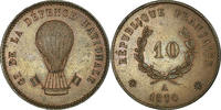 France 10 Centimes Gouvernement De Défense Nationale, Essai au module de 10 Centimes -