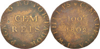 Portugal Jeton Madeira, 100 Reis, Cuivre -