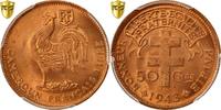 Cameroun 50 Centimes Monnaie, Pretoria, PCGS, MS65+RD, Bronze -