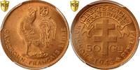 Cameroun 50 Centimes Pretoria, PCGS, MS66RD, Bronze, KM:6, Gradée -