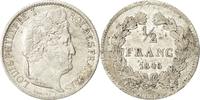 France 1/2 Franc Monnaie, Louis-Philippe, Lille, Argent -