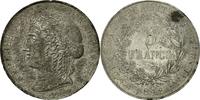 France 5 Francs Monnaie, Concours de Dieudonné, ESSAI, Tin -