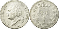 France 5 Francs Monnaie, Louis XVIII, Rouen, Argent -