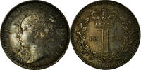 Grande-Bretagne Penny Monnaie, Victoria, Argent, KM:727 -