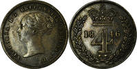 Grande-Bretagne 4 Pence, Groat Monnaie, Victoria, Argent, KM:732 -