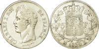 France 5 Francs Monnaie, Charles X, Bordeaux, Argent, Gadoury:644 -
