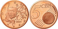 France 5 Euro Cent Proof / BE, Copper Plated Steel, KM:1284 -