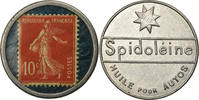 France 10 Centimes Monnaie, Spidoléine - Huile pour autos, Timbre-Monnaie -