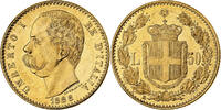 Italie 50 Lire Umberto I, Rome, Or, KM:25 -