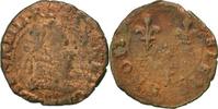 France Double Tournois Monnaie, Henri III, B, Cuivre -