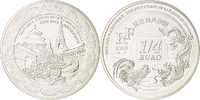 France 1/4 Euro Monnaie, Argent, KM:2017 -