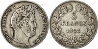 France 5 Francs Monnaie, Louis-Philippe, Strasbourg, Argent -