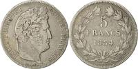 France 5 Francs Monnaie, Louis-Philippe, Nantes, Argent -