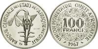Communauté économique des États de l'Afrique de l' 100 Francs Monnaie, Afrique de l'Ouest, Paris, ESSAI, Nickel -