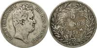 France 5 Francs Monnaie, Louis-Philippe, Rouen, Argent -