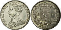 France 1 Franc Henri V, Paris, Argent, Gadoury:451, KM:28.2 -