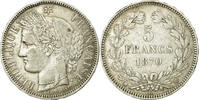 France 5 Francs Monnaie, Cérès, Bordeaux, Argent, Gadoury:742 -